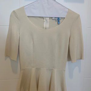 Babaton Cream Peplum Top